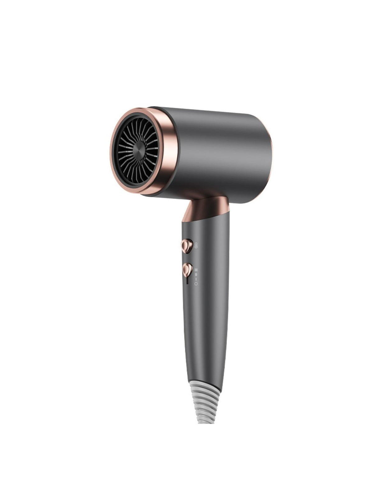 Hair dryer being used to style hair