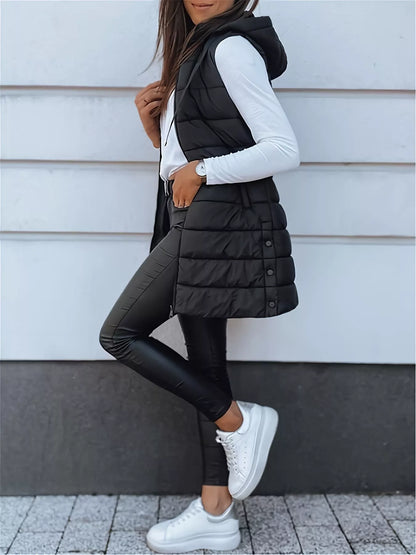 Zip Up Hooded Winter Coat - Fashorio