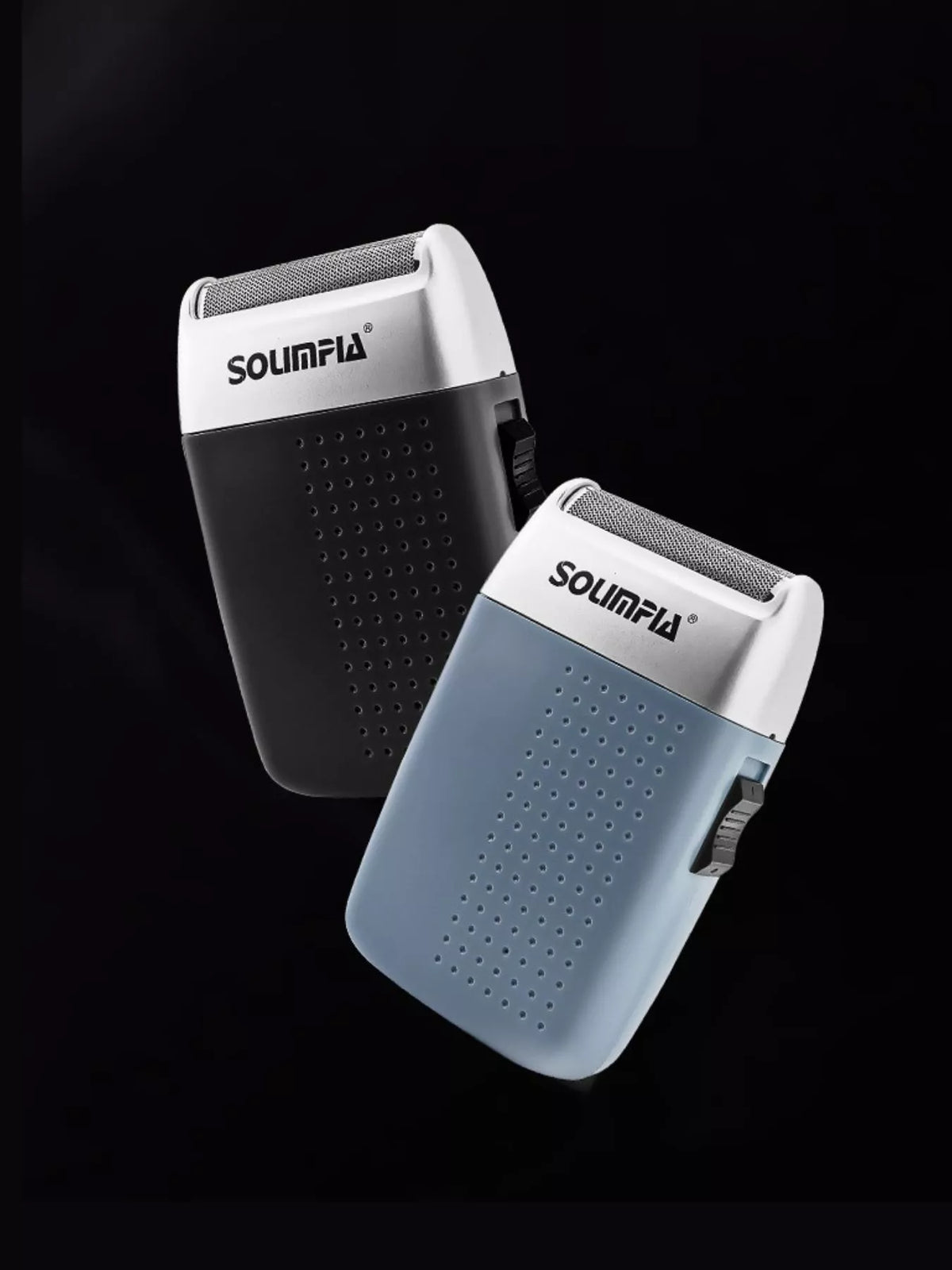 Portable mini rotary shaver in black