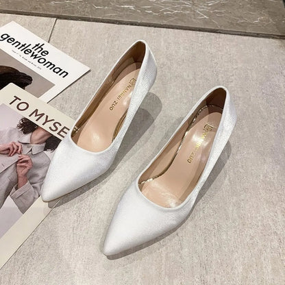Point Toe Stiletto Pumps - Fashorio