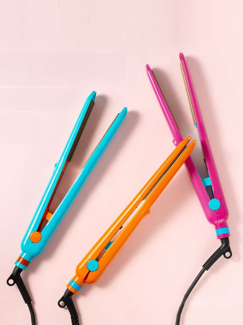 Blue fast heating hair straightener