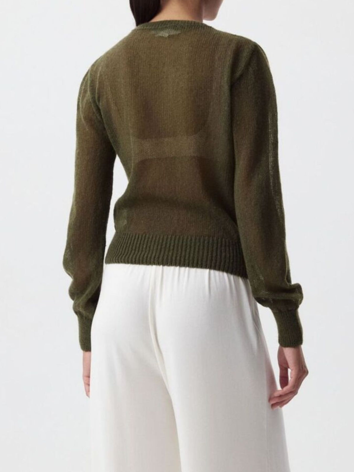 Long sleeve cardigan open front