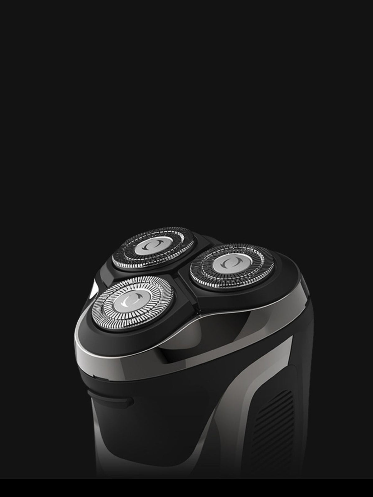 Rotary shaver LED display detail