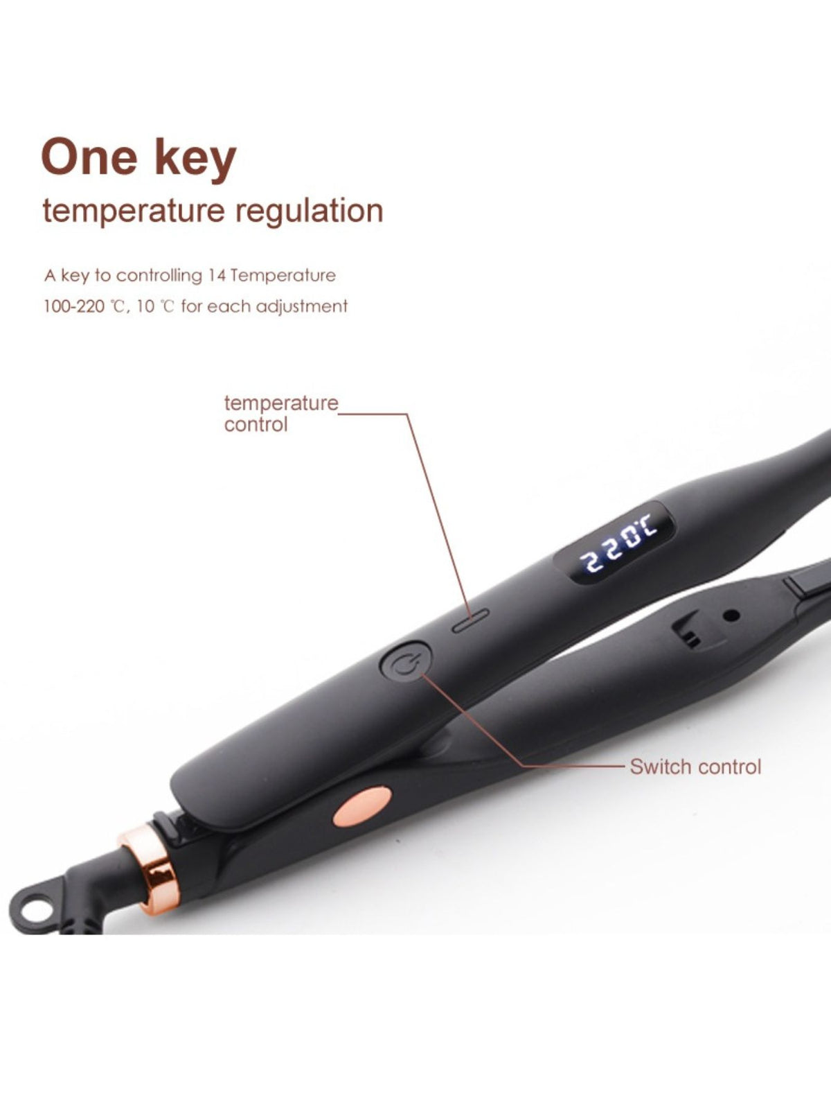 Hair straightener power cord detail