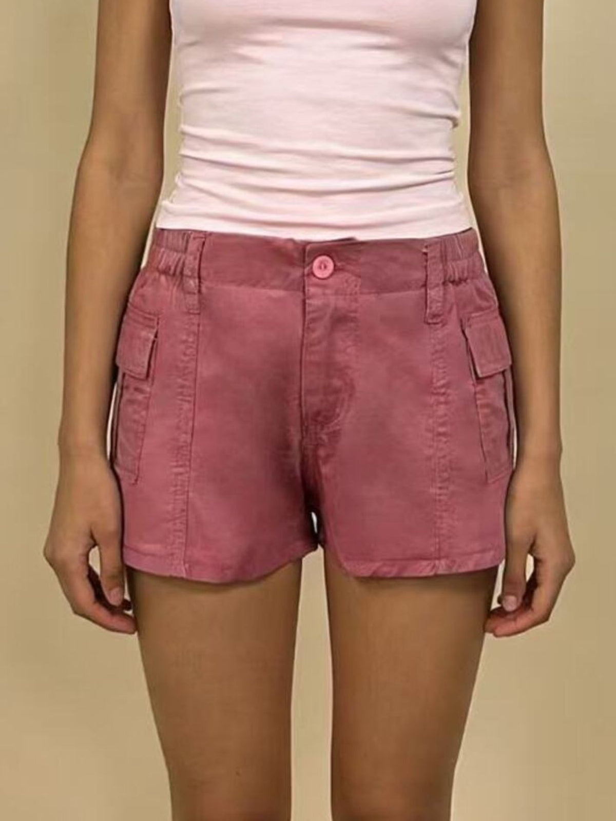 Cotton shorts back view