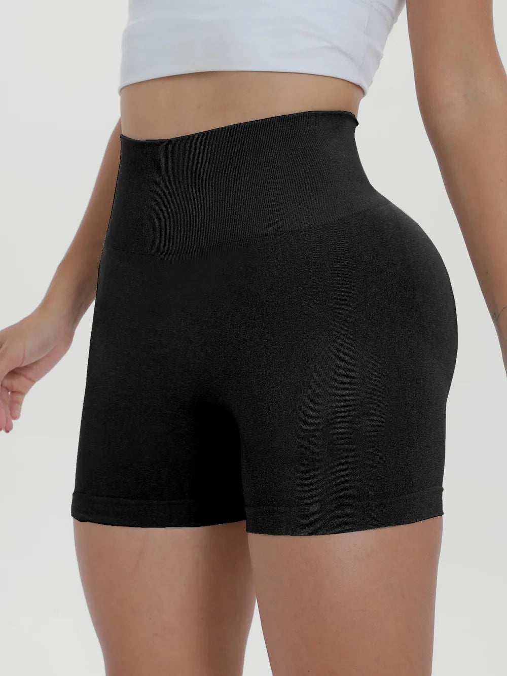 High Waist Active Shorts - Fashorio