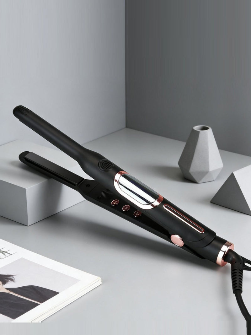 Adjustable temperature hair straightener front view