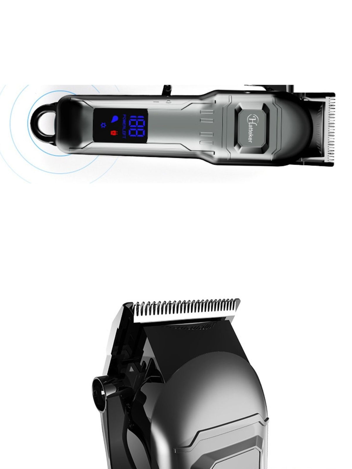Hair clipper cutting blades detail