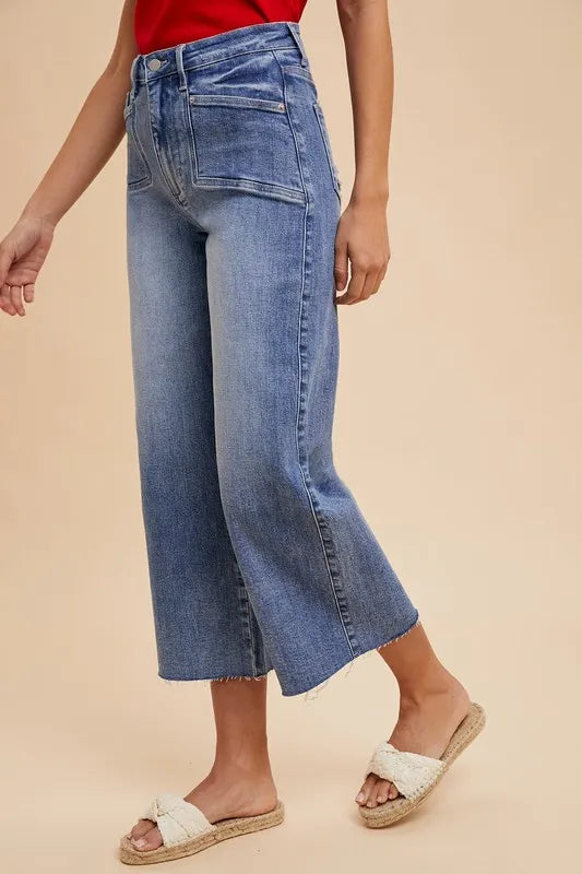 Annie Wear High Rise Wide Leg Jeans - Fashorio