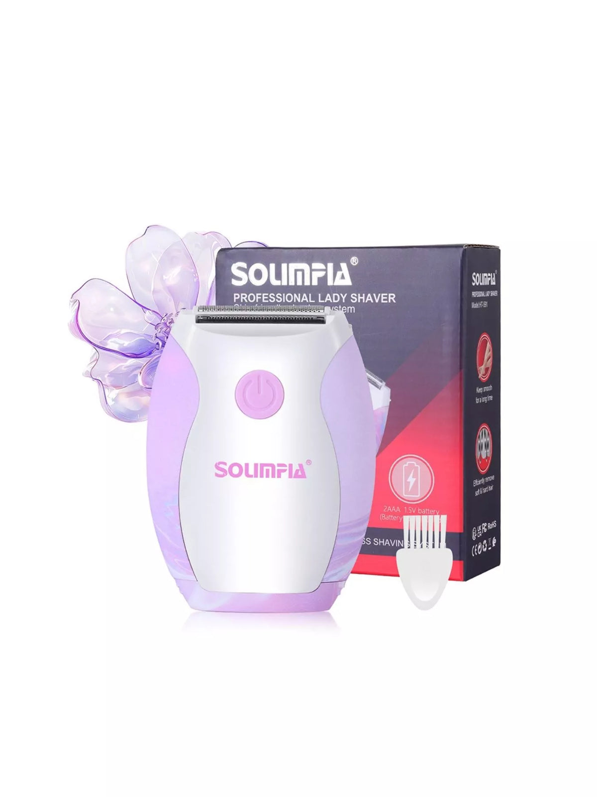 Compact epilator standing upright