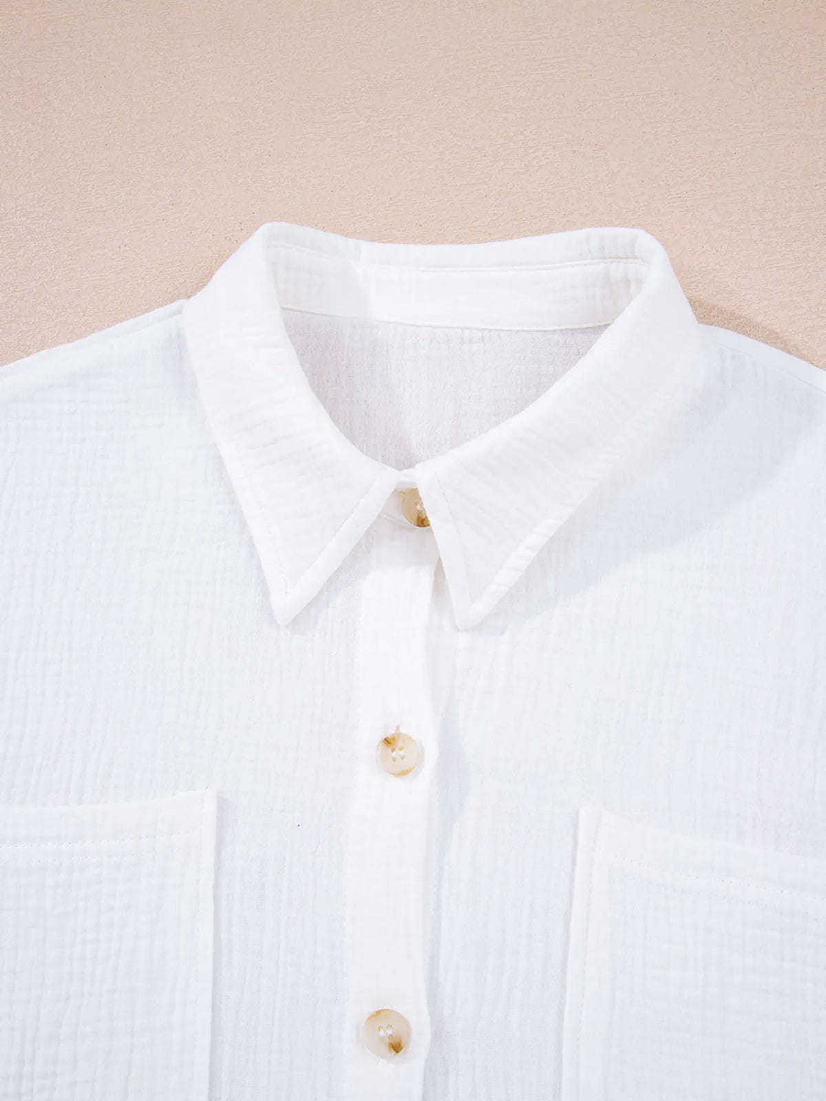 Lace sleeve shirt tucked into trousers styling