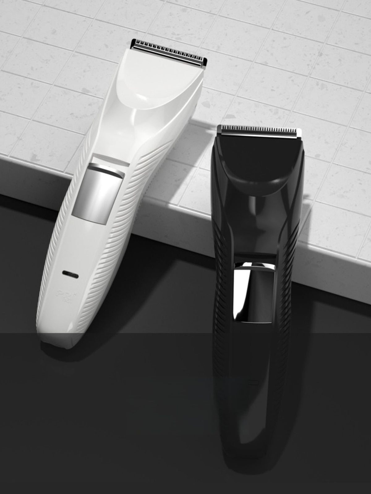 Hair clipper blade close up