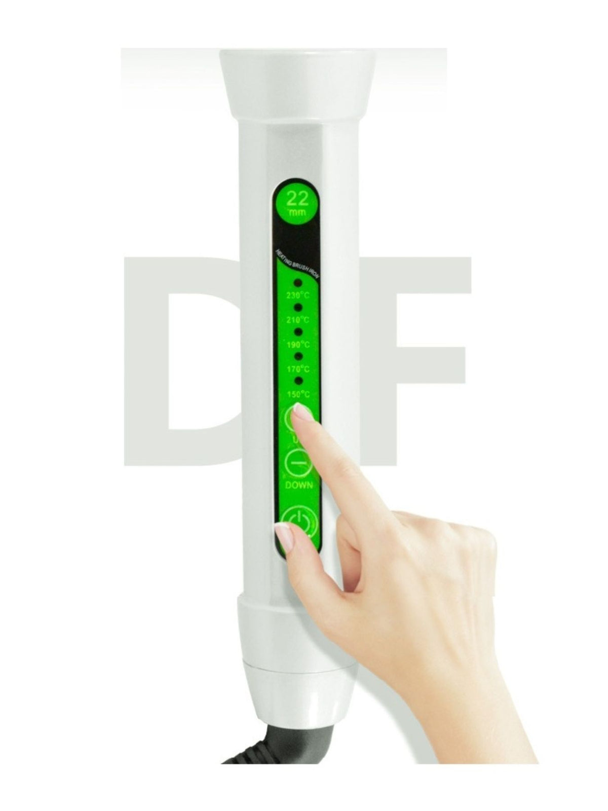 2-in-1 hot air brush barrel detail