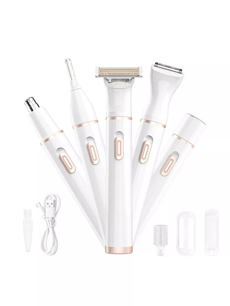 5 in 1 rechargeable hair removal epilator front view