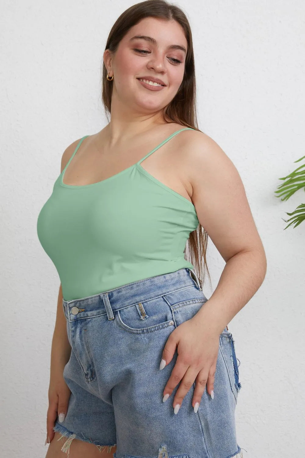 Basic Bae Round Neck Slim Cami, view 32