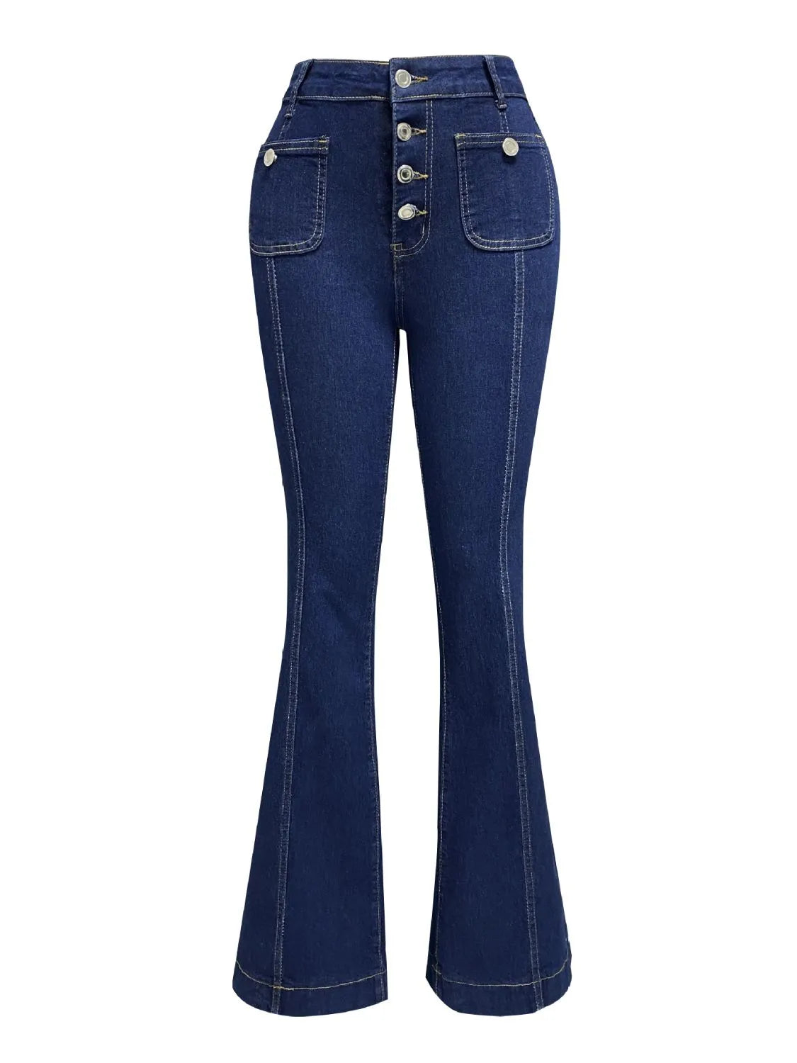 Flare denim jeans in medium wash