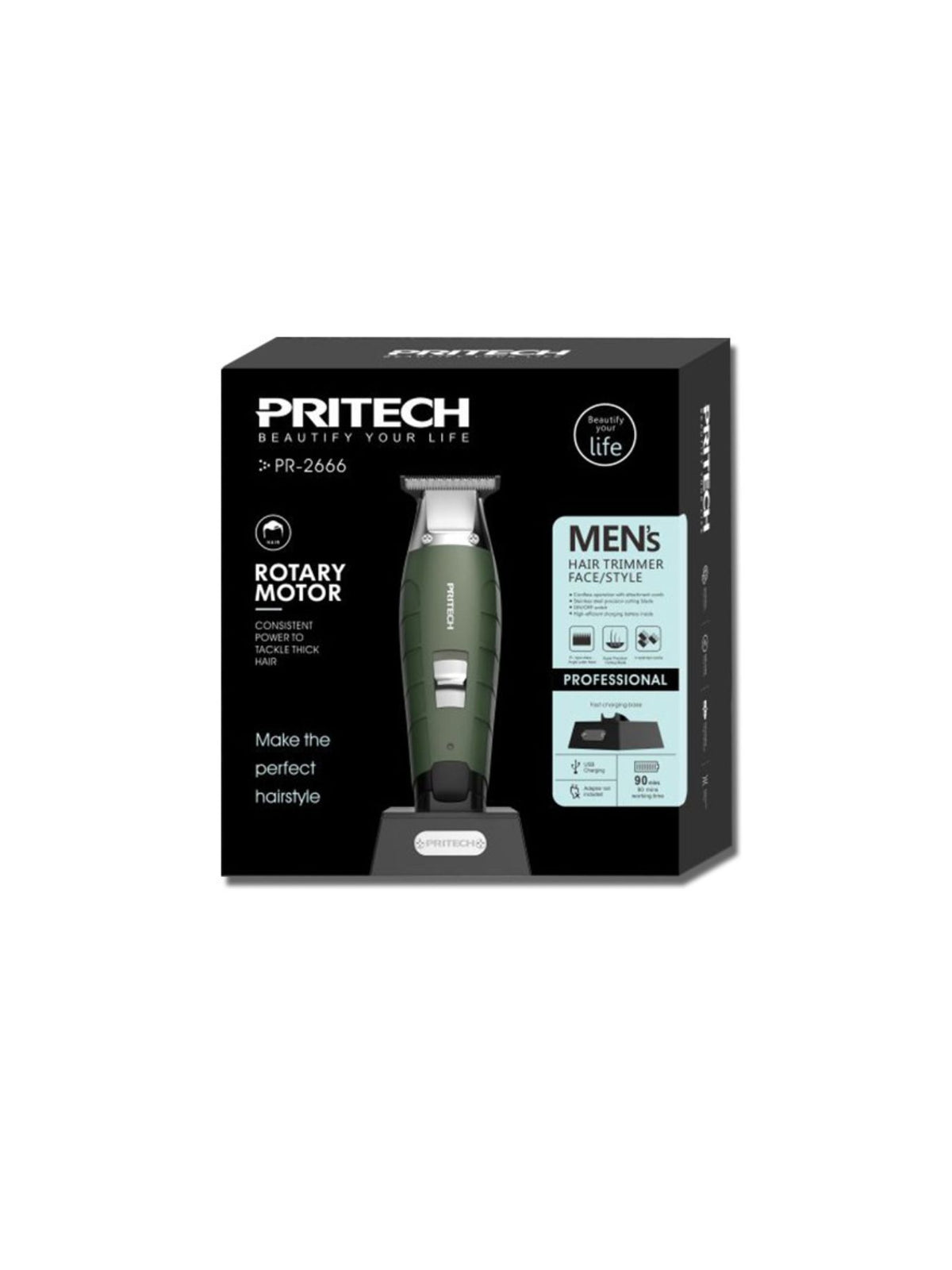 Hair clipper held in hand