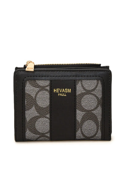 PU Leather Card Case Black One Size - Fashorio
