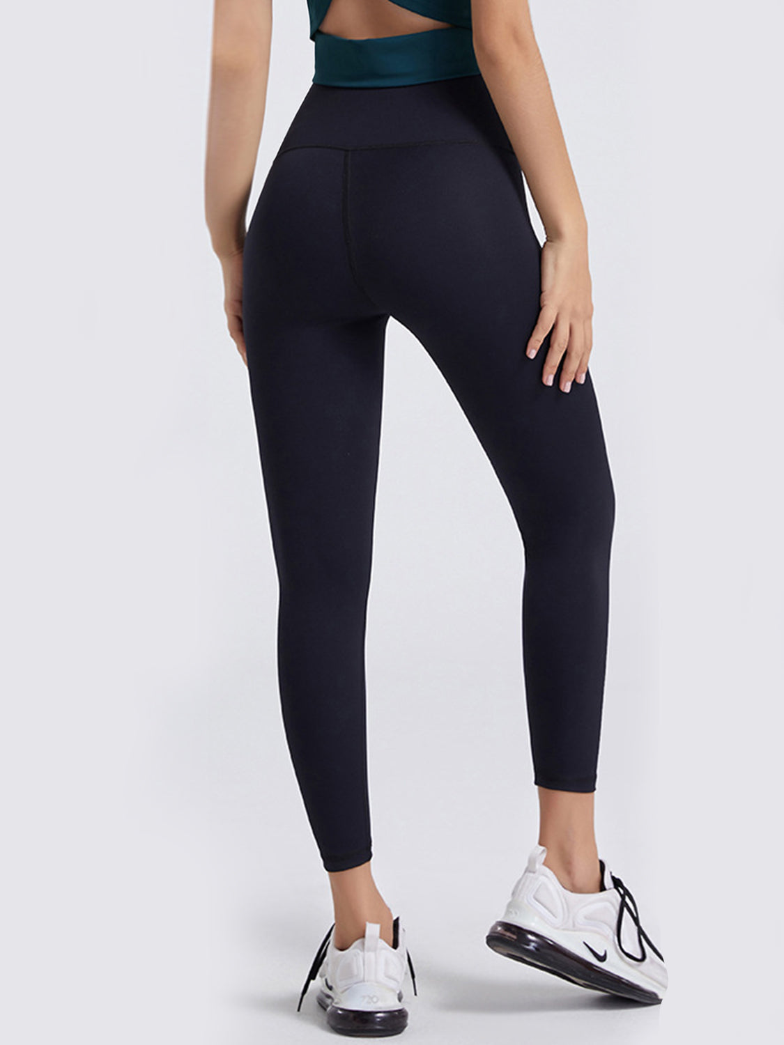 Sports leggings styled with top