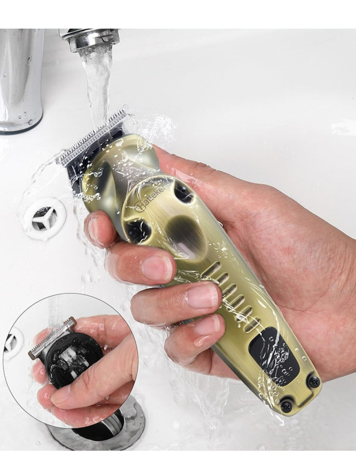 Hair clipper blade detail