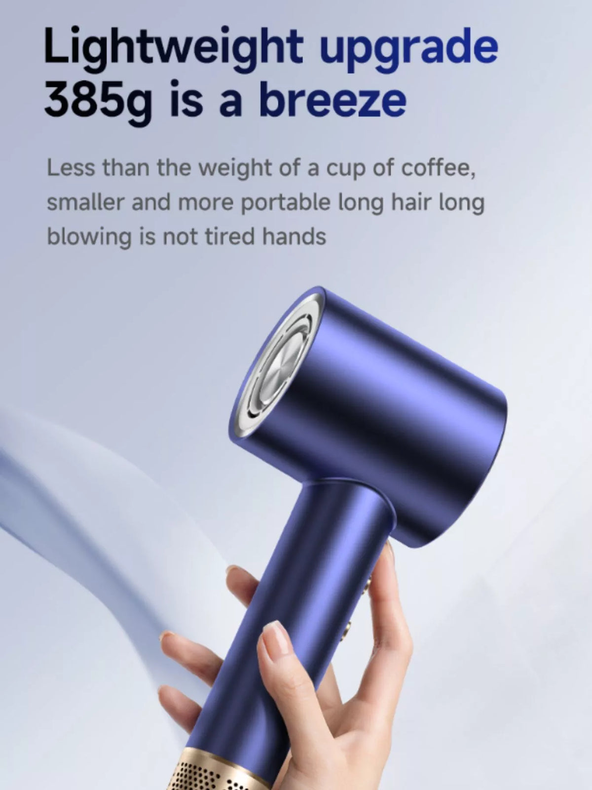 Hair dryer air intake detail