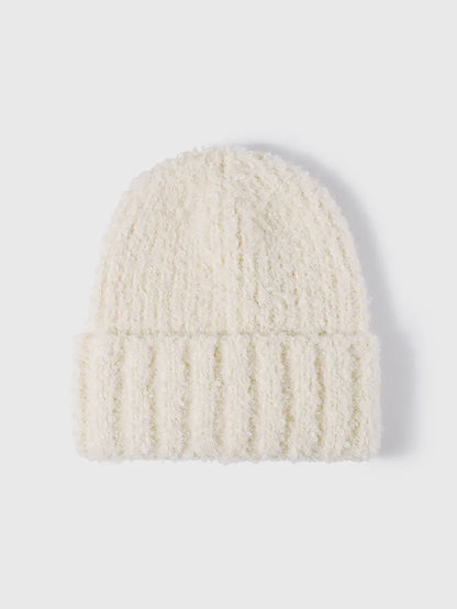 Thermal Teddy Knit Hat Cream One Size - Fashorio