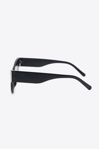 UV400 Rhinestone Trim Cat-Eye Sunglasses - Fashorio