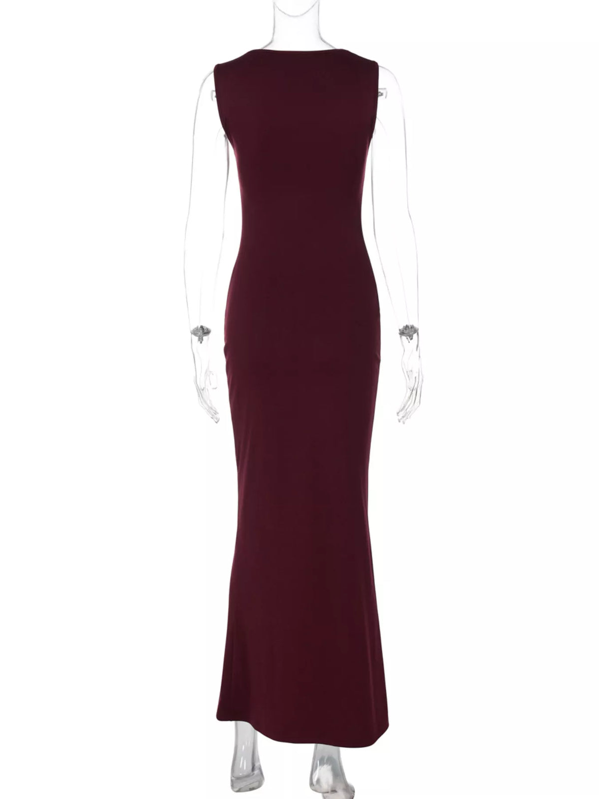 Sable square neck sleeveless maxi dress full styling shot