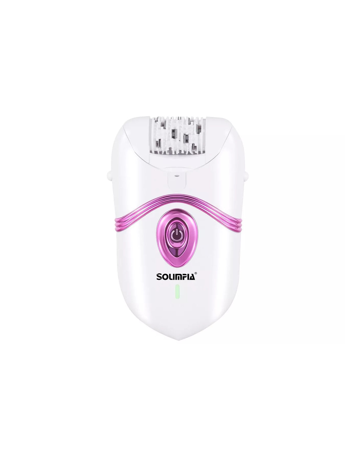White epilator standing upright
