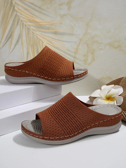Mesh Open Toe Sandals - Fashorio