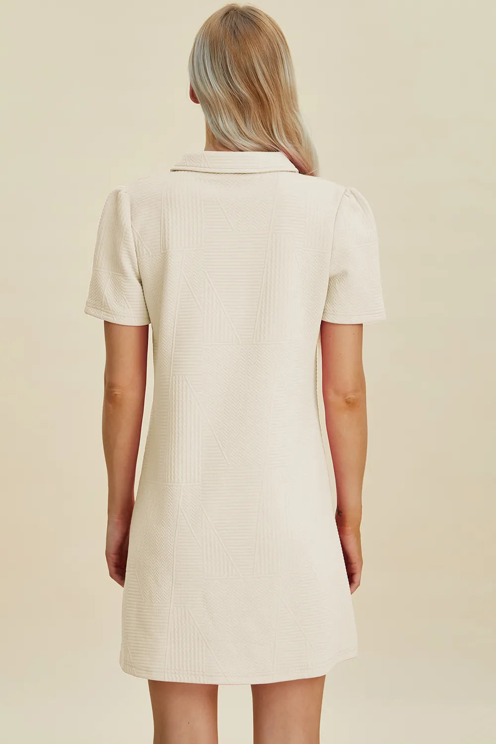 Texture dress in black colorway