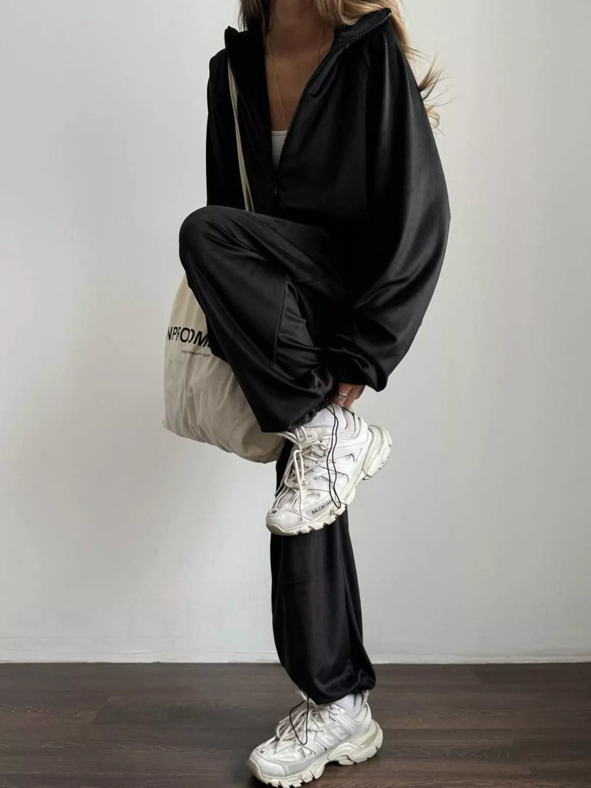 Zip Up Long Sleeve Jacket and Pants Set, view 6