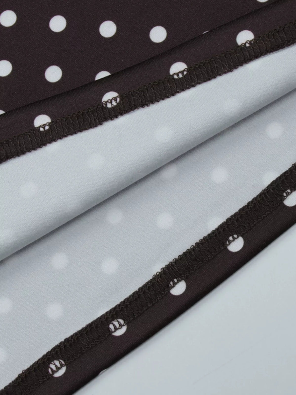 Brown polka dot mini dress styled full outfit