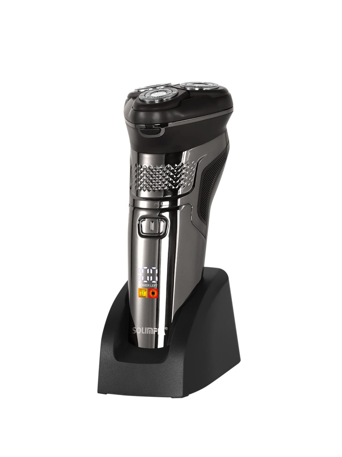 Rotary shaver held in hand