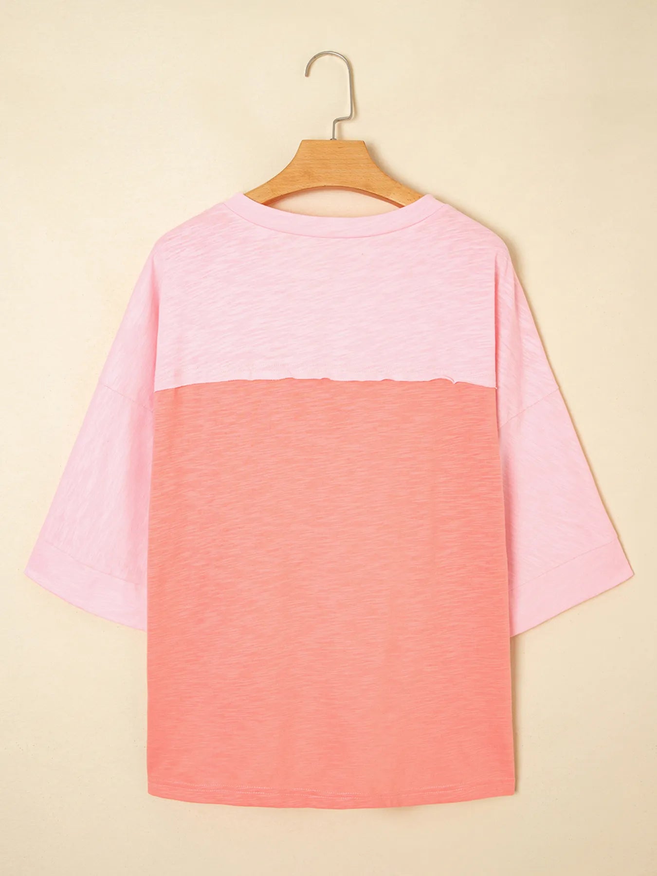 Flower Patched Exposed Seam Oversized T Shirt - Fashorio