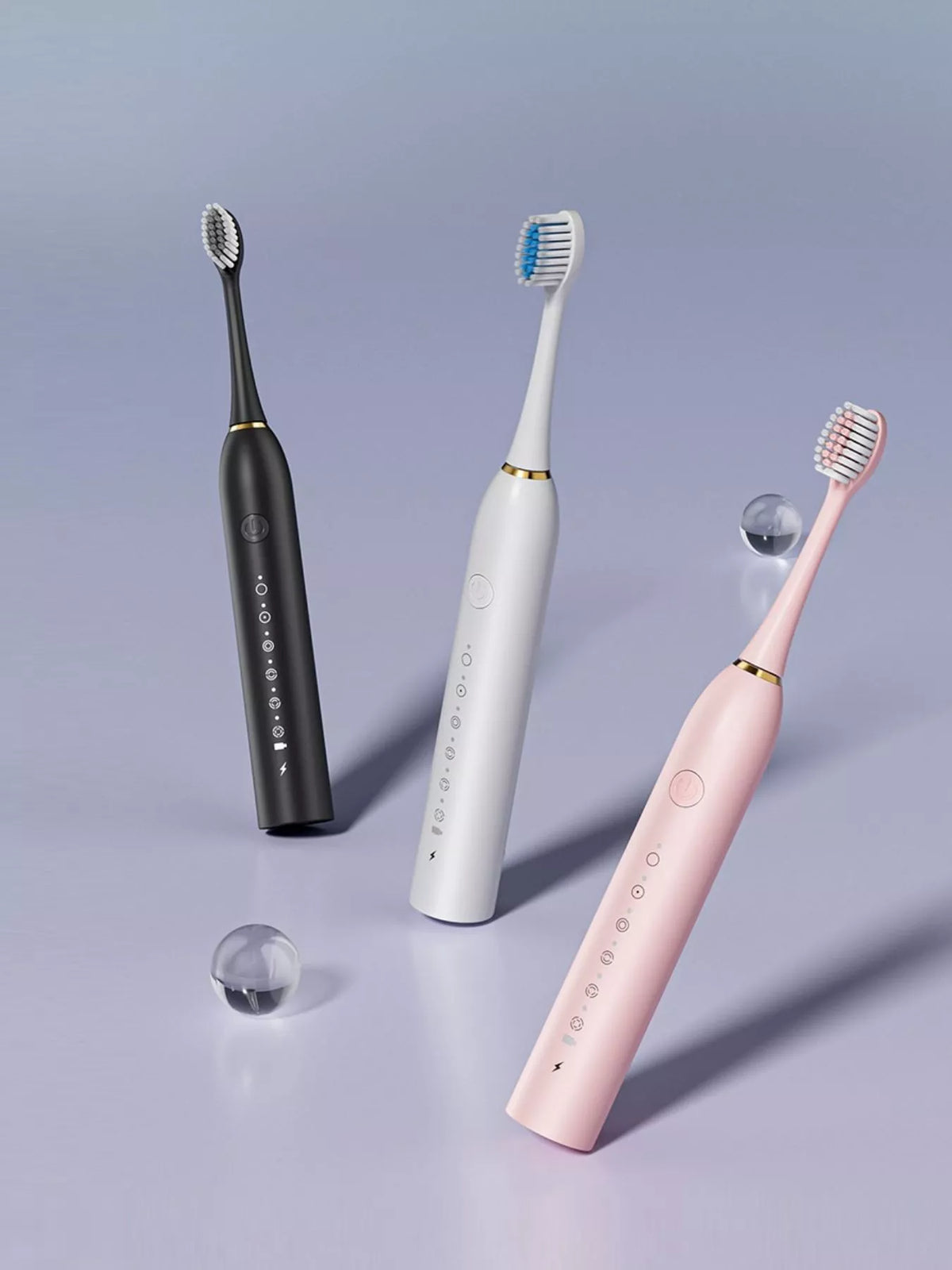 Electric toothbrush in black finish