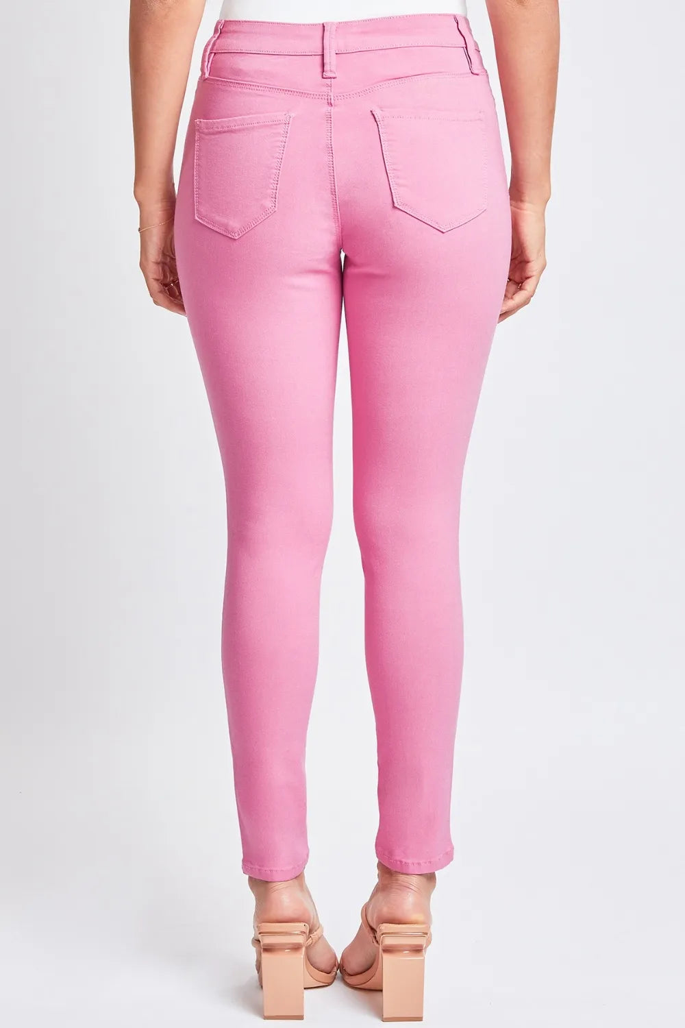 Hyperstretch Mid Rise Skinny Pants back view