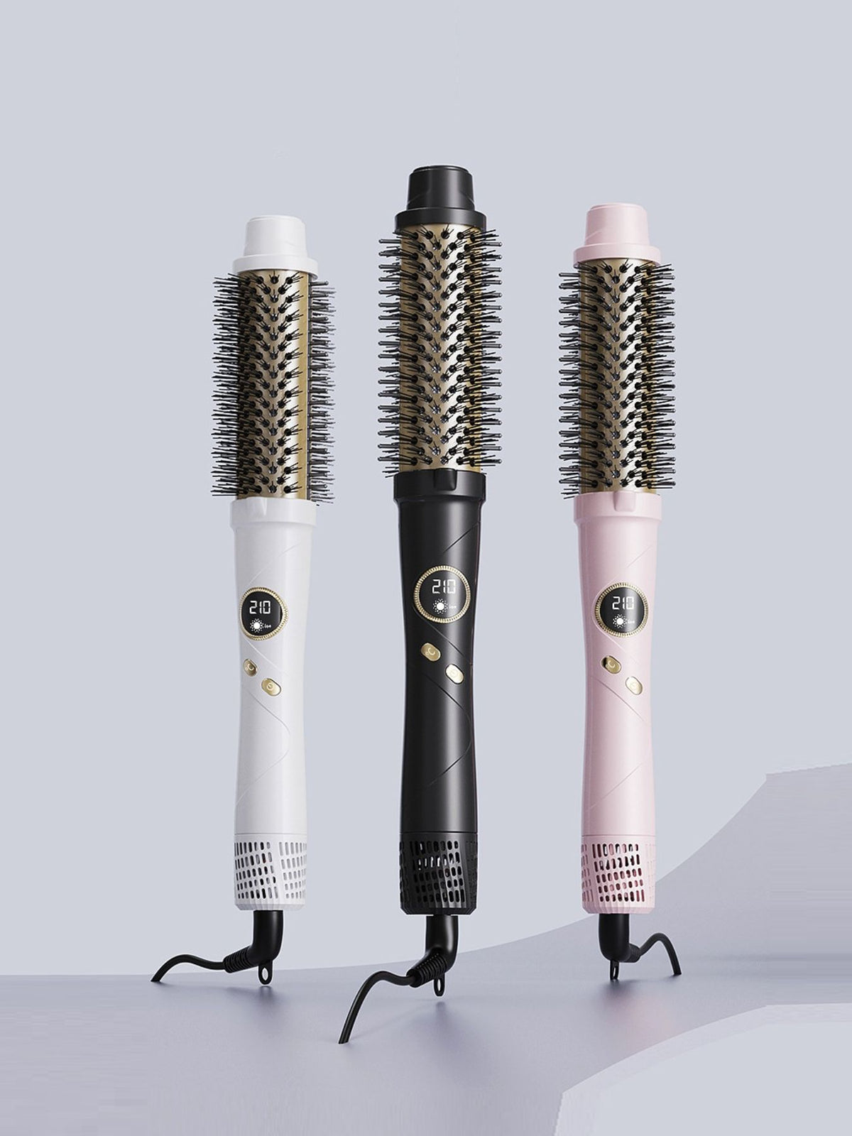 Fast heating hot air brush full view