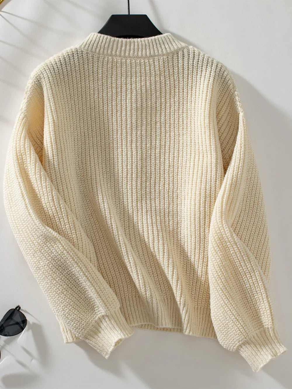 Button Down Long Sleeve Cardigan - Fashorio