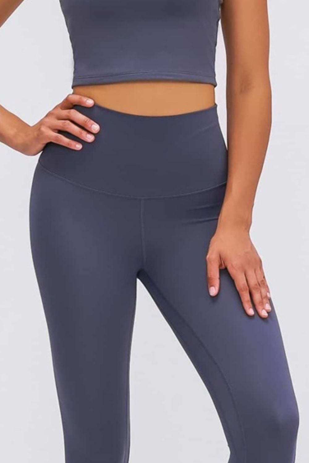 Ultra Soft High Waist Leggings side view on model
