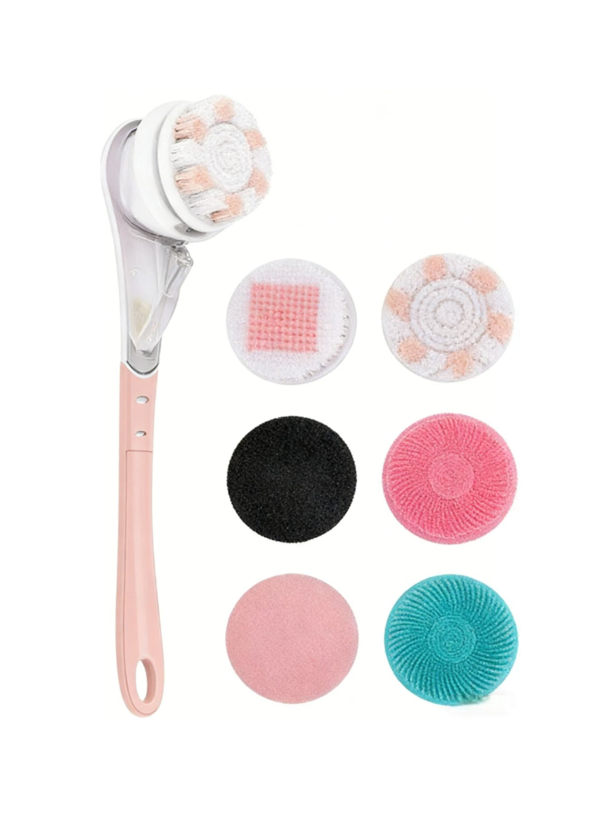 Long handle exfoliating body brush full set