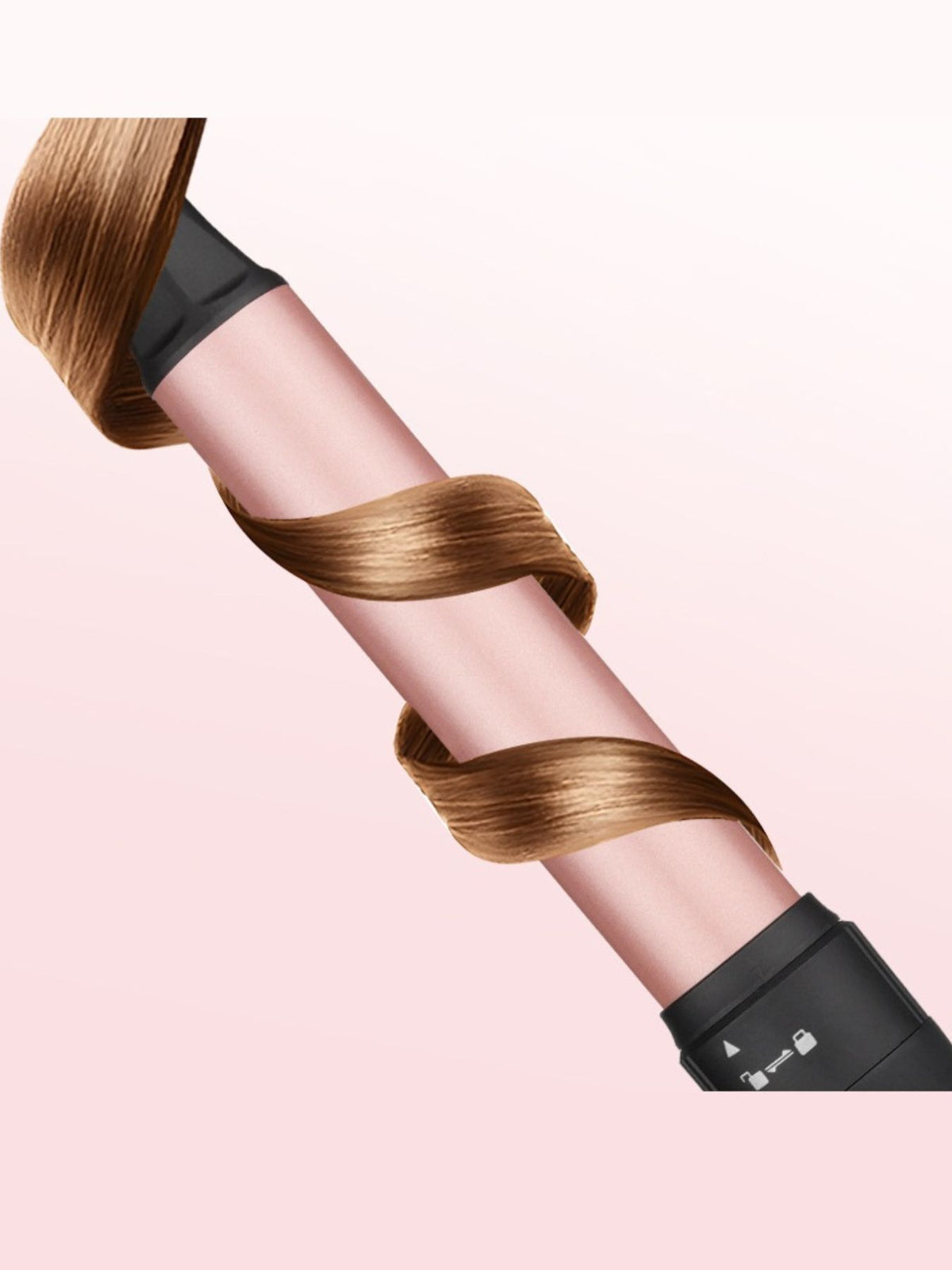 Curling iron handle with barrel attached