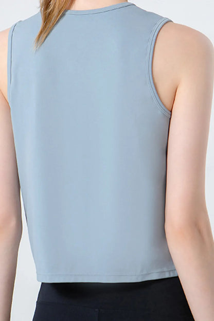 Round Neck Active Tank - Fashorio