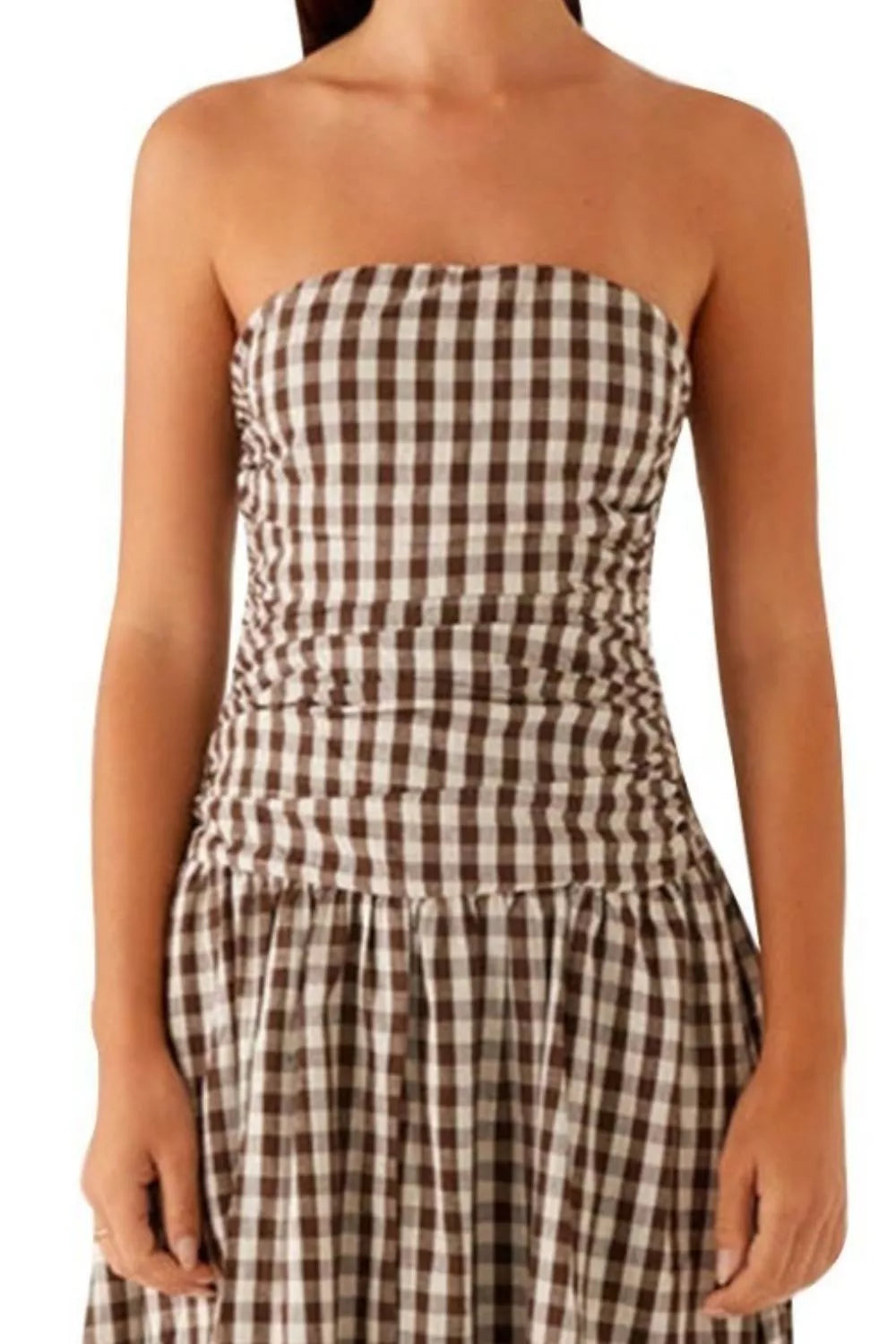 Ruched maxi dress body detail