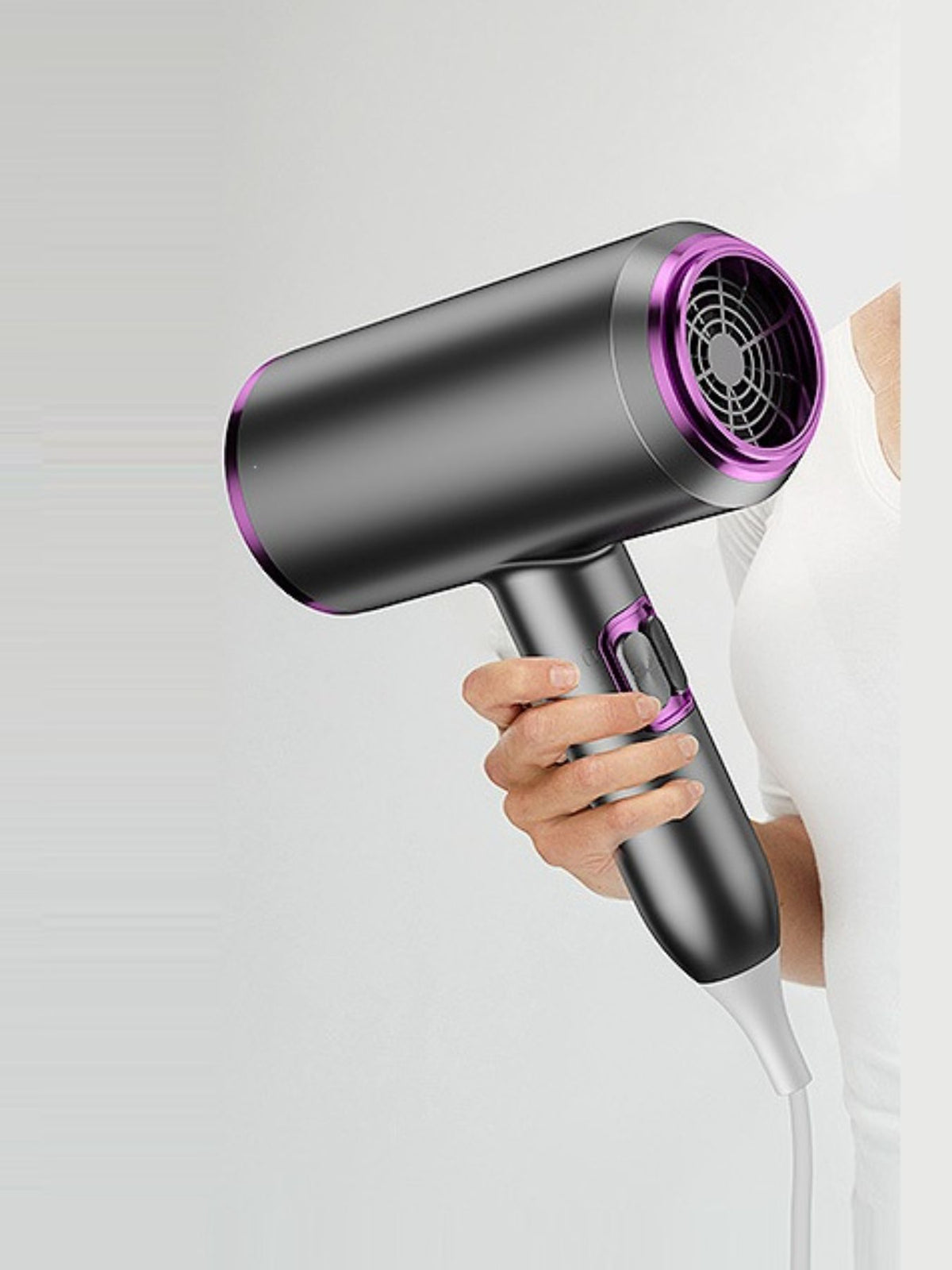 Hair dryer side profile