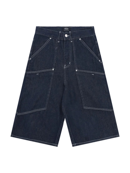 Men's Wash Cargo Denim Shorts - Fashorio