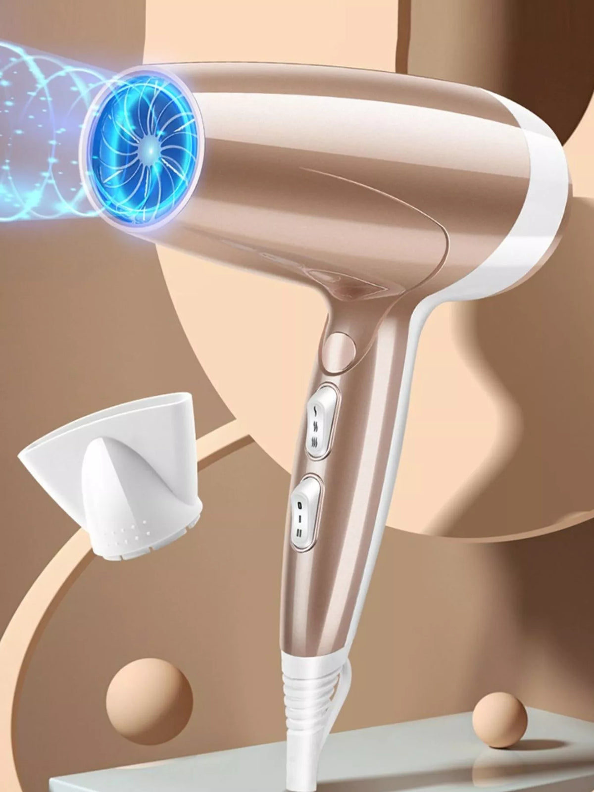 Hair dryer control switches