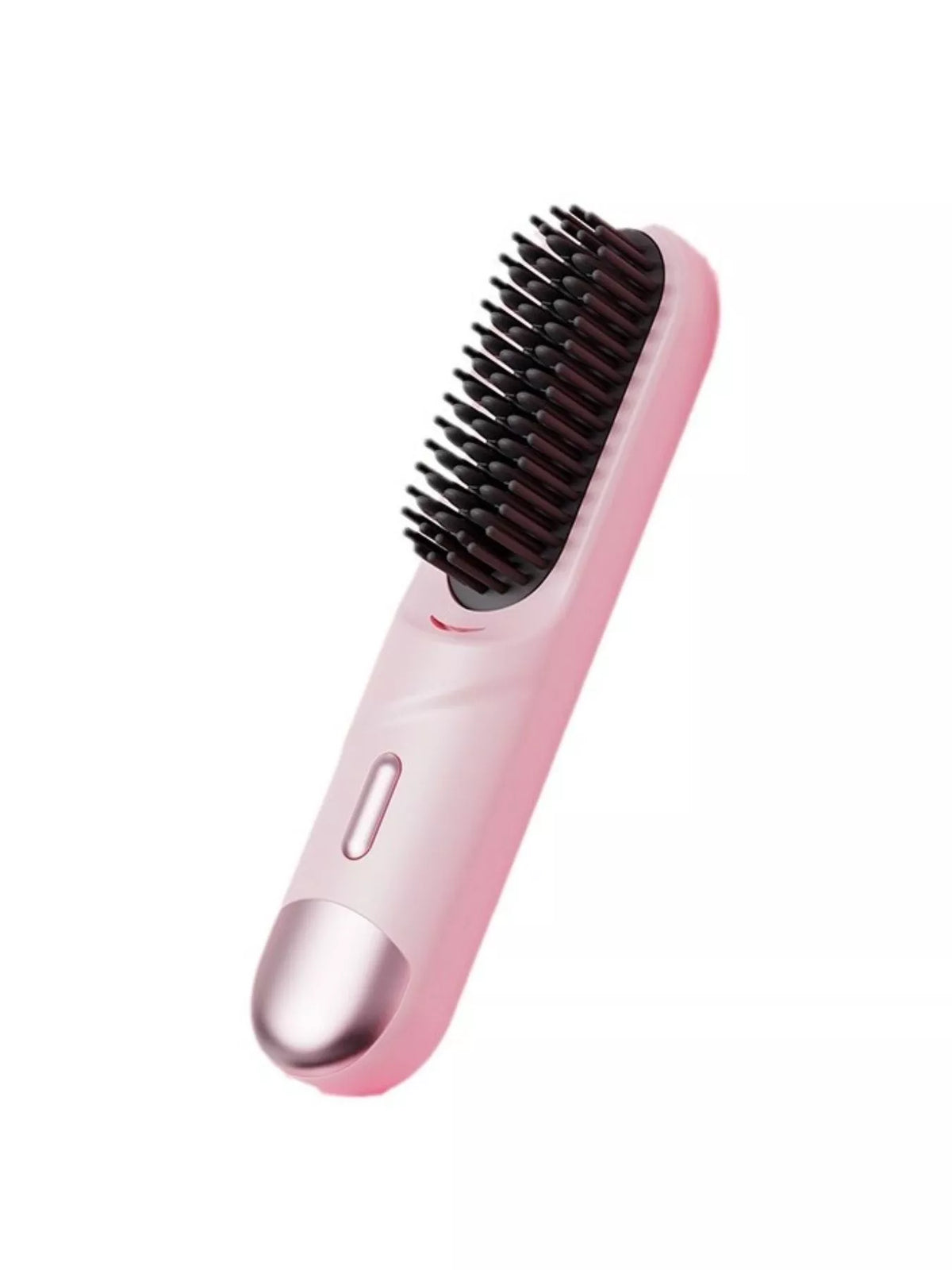 Heated straightening comb power button