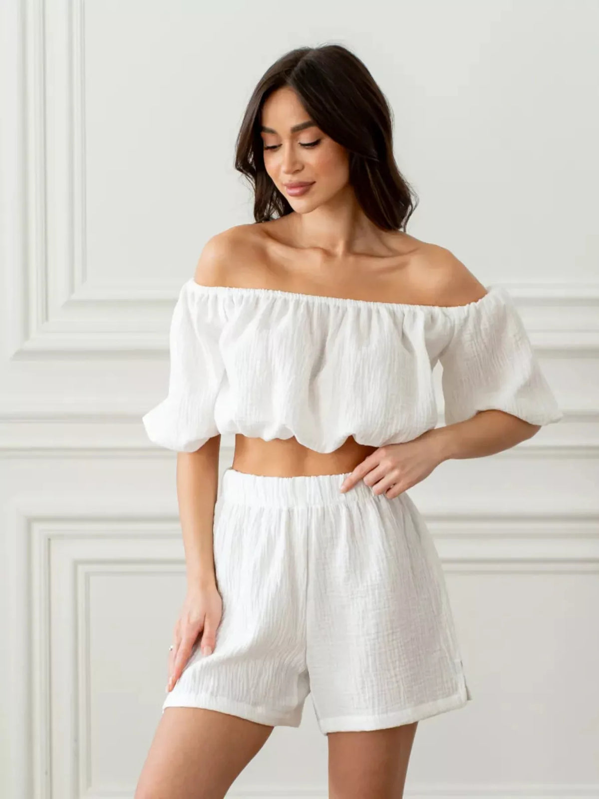 Off shoulder set color option one