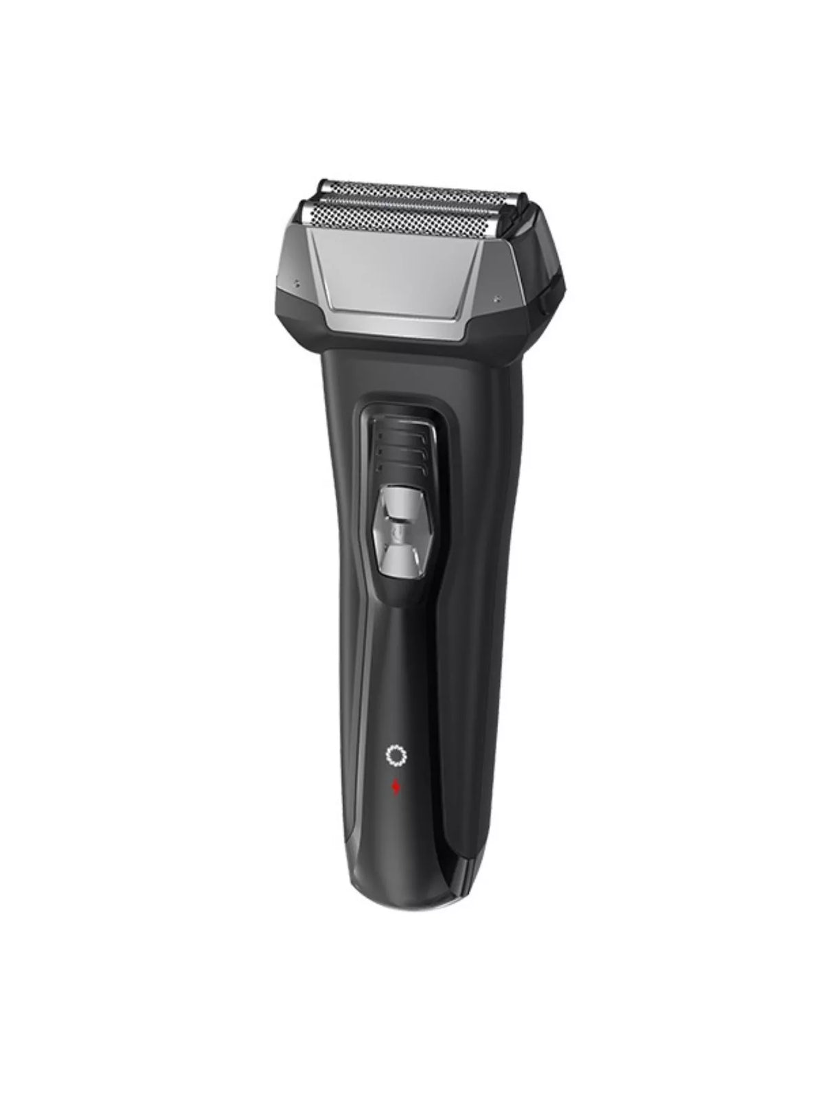 Black electric shaver side view